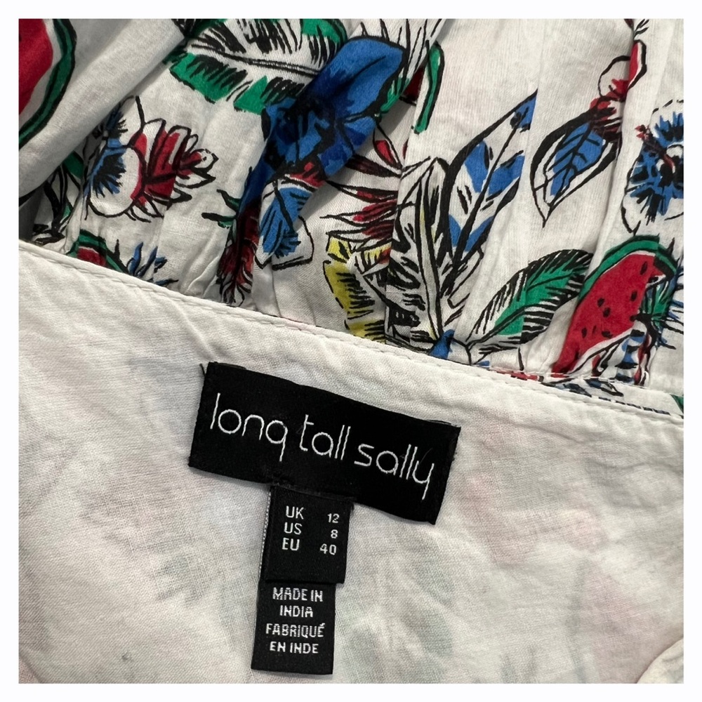 Long Tall Sally‎ Womens 8 Multi Color Sleeveless Midi Dress - Picture 10 of 12